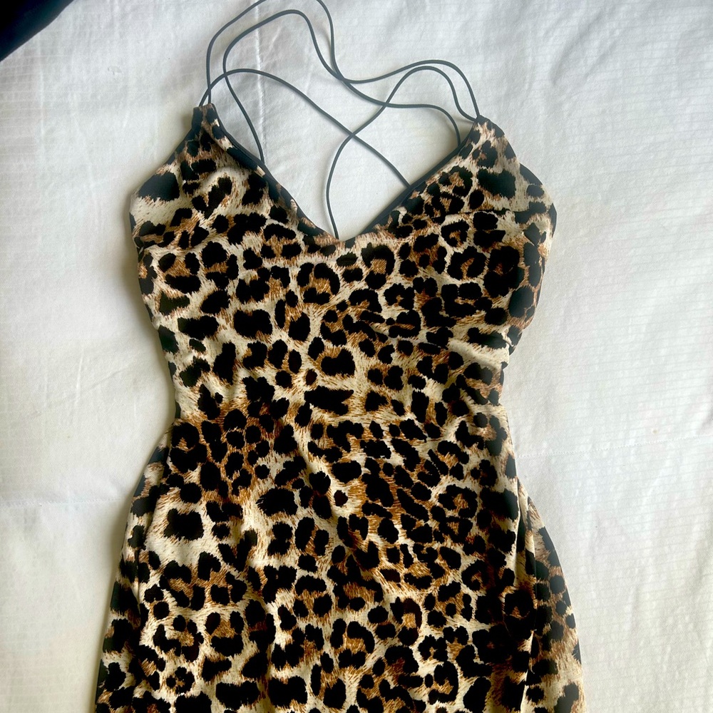 Cheetah print dress